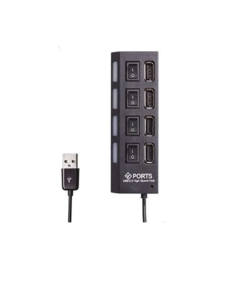 Hub USB 4 Ports 2.0 Switch - Black