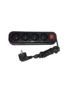 Power Strip 4 Inputs-Black