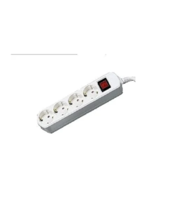 Power Strip Extension Board 3m Cord 4 Sockets Master Illuminated Switch